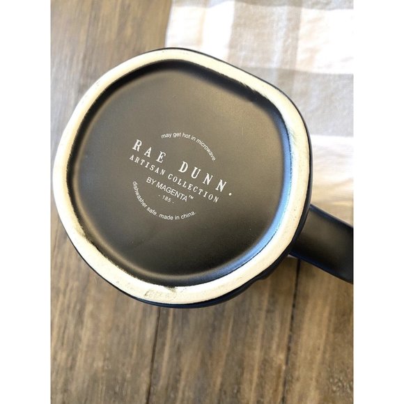 NEW Rae Dunn Halloween Mug “CANDY CORN” Black Orange HTF Ceramic Farmhou… - Picture 4 of 5